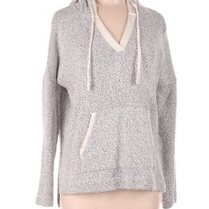 Women's Gray Textured Hoodie